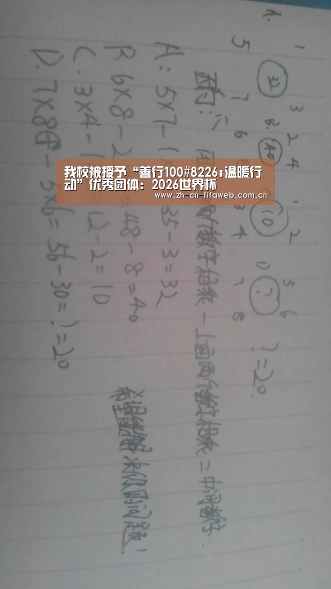 我校被授予“善行100#8226;温暖行动”优秀团体:2026世界杯(图2) 2026世界杯